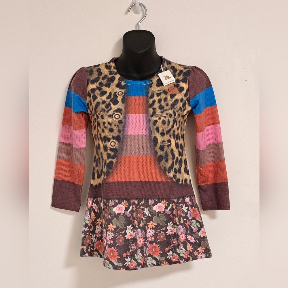Sierra Julian Layered Look 3/4 Sleeve  NWT Misses Size 4